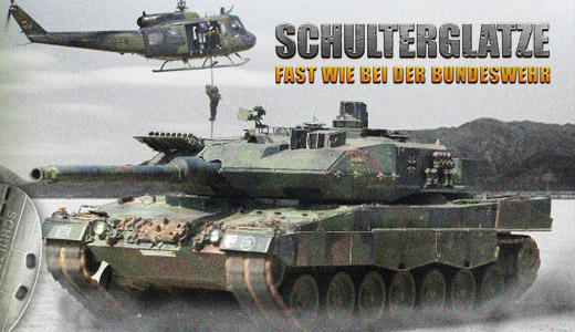 Schulterglatze Bundeswehr-Spiel